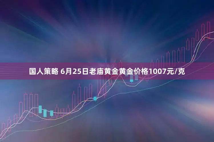国人策略 6月25日老庙黄金黄金价格1007元/克